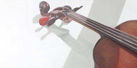 Geige (120/80 cm Öl/Leinwand)