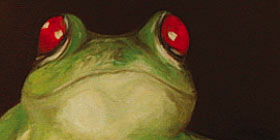 Frosch (30/60 cm Öl/Leinwand)